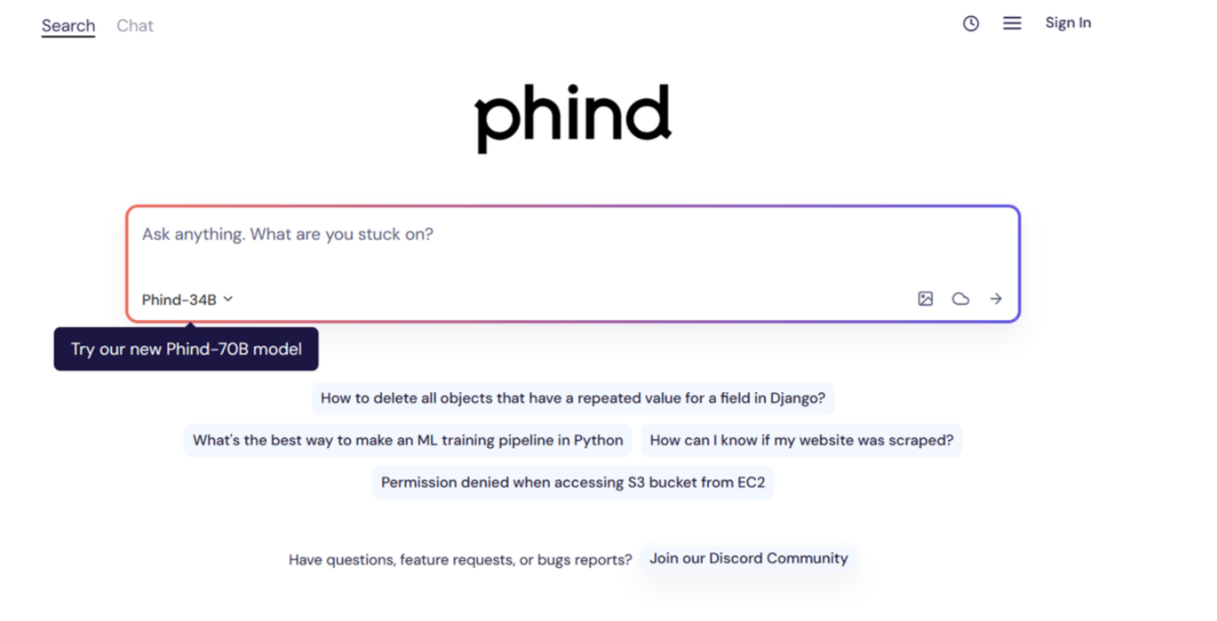 Phind截图1