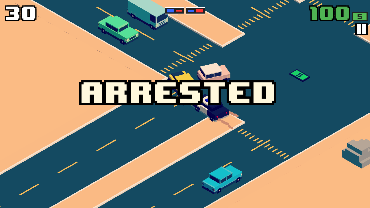 像素公路狂飙截图3